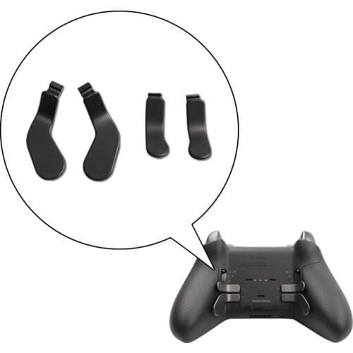 Ruitroliker 4 pcs Stainless Steel Paddles Hair Trigger Replacement Accessories Parts Compatible for Xbox one Elite 2 Controller