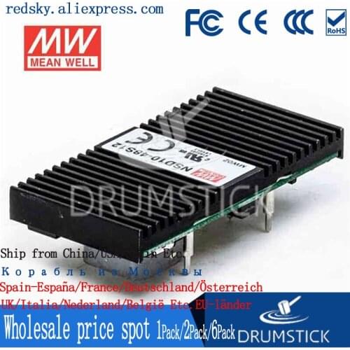 Friendly MEAN WELL 12Pack NSD10-48S12 12V 0.83A meanwell NSD10 12V 9.96W DC-DC Regulated Single Output Converter