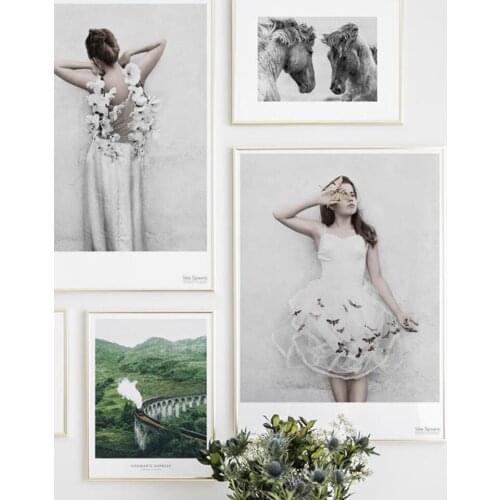 Fashion Woman Photography Canvas Painting Wall Art Posters And Prints Nordic Ballerinas Pictures Living Room Interior Home Decor