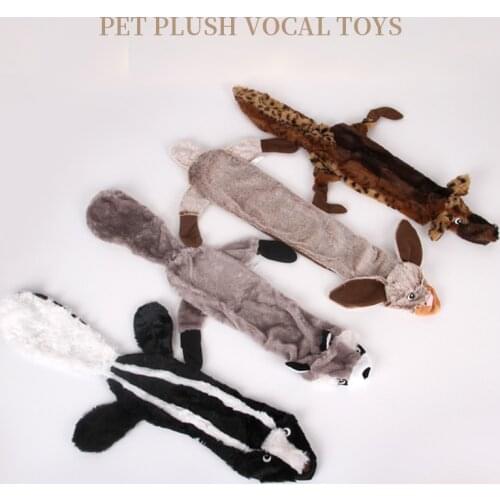 New Cute Plush Toys Squeak Pet Dog Chew Squeaky Whistling Involved Squirrel Dog Toys Plush Molar Pet Interactive Deodorant Toy