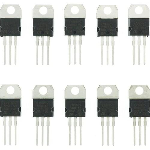 10PCS LM317T L7805 L7806 L7808 L7809 L7910 L7812 L7815 L7818 L7824 new and original IC Chipset TO-220 L7805CV