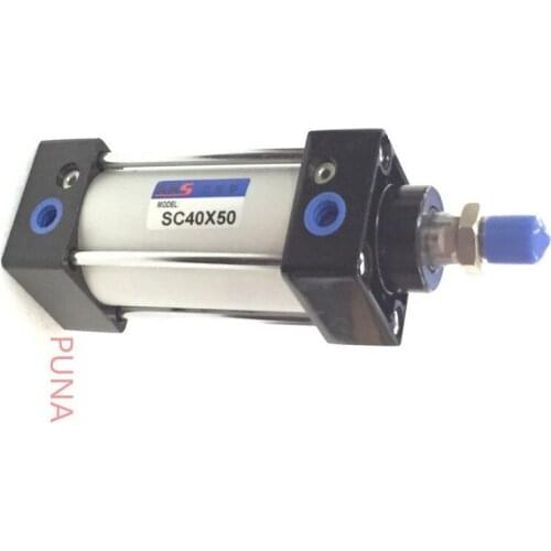 32mm Bore 125mm Stroke SC32x125 Standard Pneumatic Air Cylinder Airtac Type With Cushion 1/8" Port Size 32-125 mm