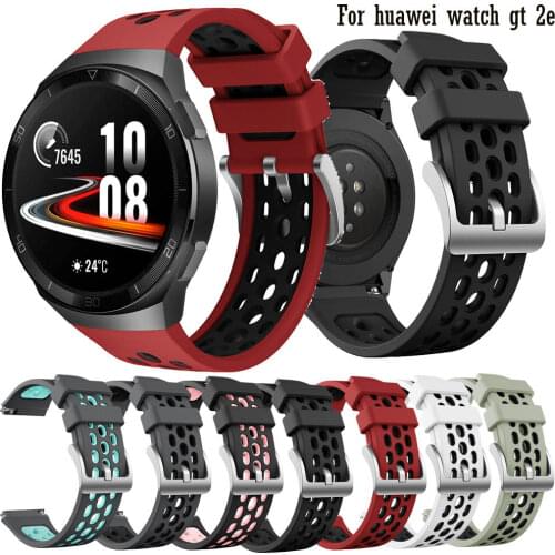 22mm Sport Silicone WatchStrap For Huawei watch GT 2e original SmartWatch band Replacement GT2e WristBand Bracelet belt hot new