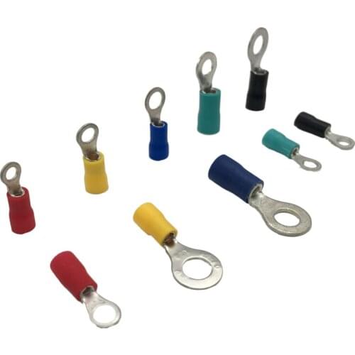 RV2 -5 1000PCS Ring Insulated Terminal Cable Wire Connector Electrical Crimp Terminal Wiring 1.5 - 2.5 Square