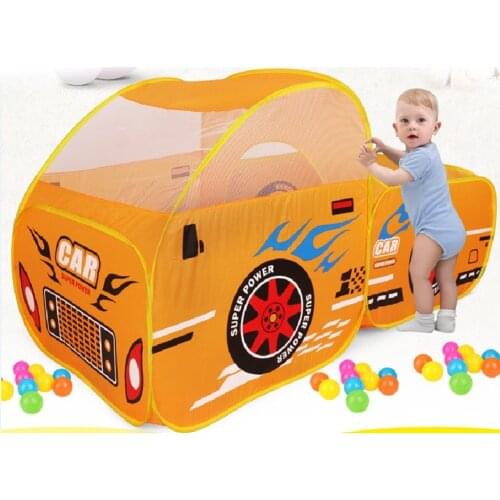 Foldable Kids Outdoor Play Tent Baby Ocean Ball Pool Pit Game Play House Boys Girls Cute Car Model Play Tents Toys for Children