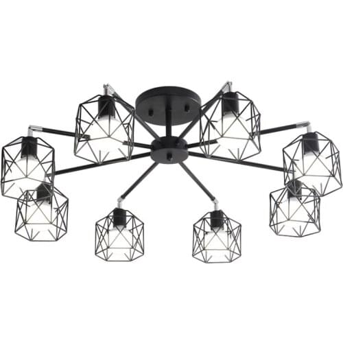 Modern simple industrial wind LED living room Pendant Lights 8 creative personality ceiling 6 head 5 head 3 facade shop lighting