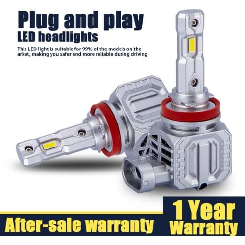 M5P LED headlight H11 H4 MINI Size Plug And Play H8 H7 LED Lamp 9005 HB3 9006 HB4 Car LED light Bulb Fog Light 12V 20000LM