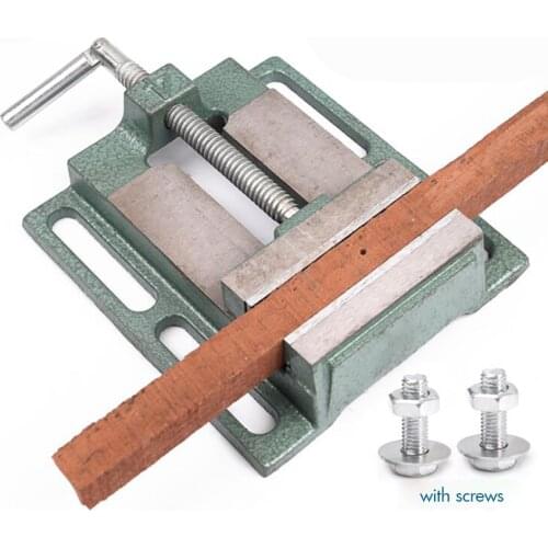 Cast Iron Drill Press Vise, 2.5 Inch / 3 Inch, Table CNC Vise Small Bench Clamp for Milling Drilling Machine Woodworking