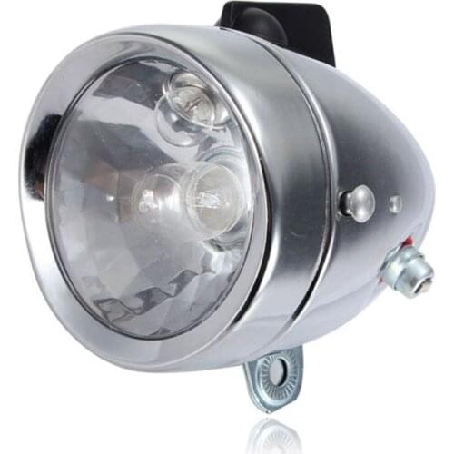 Vintage Bicycle Motorized Bike Friction 12V 6W Generator Headlight Tail Light Kit Head Lamp Friction Dynamo Light Suit