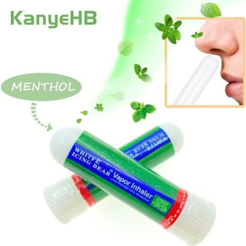 1pcs Rhinitis Mint Cream Original Herbal Nasal Inhaler Refresh Runny Nose Cold Cool Ointment Aroma Essential Oils Stick S025