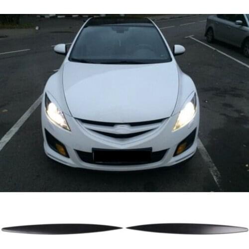 2Pcs Car Eyelids Eyebrows Headlights Covers Eyelash for Mazda 6 GH / Atenza 2008-2012