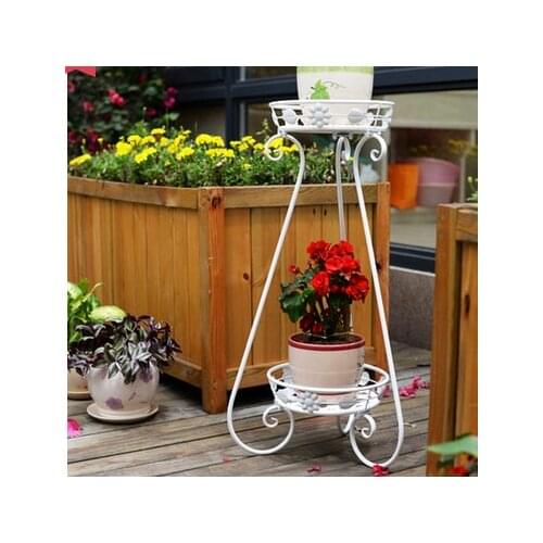 41*79CM Wrought iron flower son indoor floor balcony European multilayer jardiniere