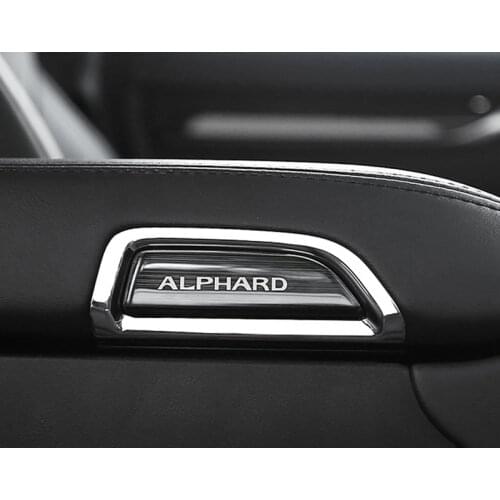 For 2016-2019 Toyota Alphard Vellfire AH30 car armrest box key switch frame decoration accessories