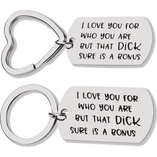 I Love You Keychain, Husband Gift, Boyfriend Gift, Gifts for Men, Anniversary Gifts, Key Chains, Adult Humor