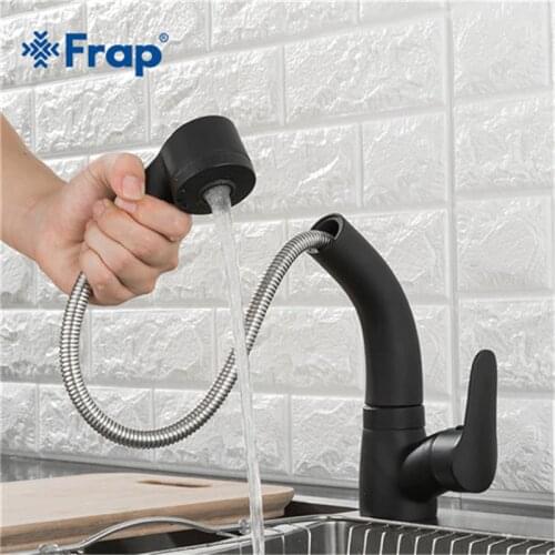 FRAP Pull-out Bath Mixers With Shower Head