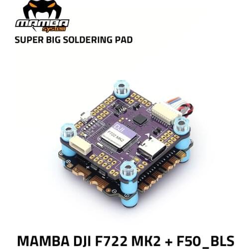 MAMBA DJI F722 MK2 50A 6S 8bit F50 BLS Flight Controller Stack with F7 MK2 FC DJI Suport 30.5mm/M3