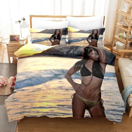 Bikini Beauty Bedding Set Girls Scenery Fashion 3d Duvet Cover Set Comforter Bed Linen Twin Queen King Single Size Dropshipping
