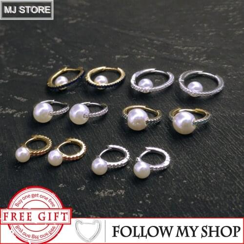 MEIJI New S925 Sterling Silver Lake Blue Oval Round Pearl Earrings With Zircon Womens Luxury Fashion Jewelry High Quality Gifts