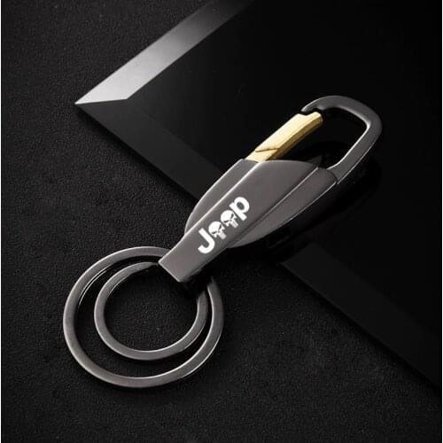 For Jeep Renegade Compass Patriot new car waist buckle alloy metal keychain key ring Car Interior car accessories