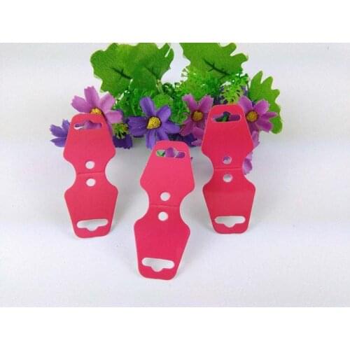 New Arrival 9*4cm 200 PCS/Lot Rose Red Jewelry Hang Necklace Cards With Holes Blank Packaging Fashion Display Accept custom logo