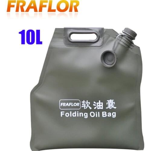 10L Litre Portable Folding Petrol Bag Cans Spare Oil Storage Bladder Fuel Tank Gasoline Bucket Durable Jerry Can Jerrycan