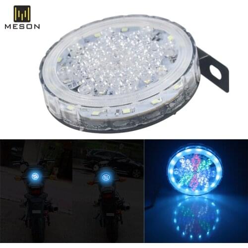 Turn signals motorcycle Flasher Motorcycle LED DRL Motorbike 2835 Led Indicator Daytime Running Light Flowing Brake Strobe RGB
