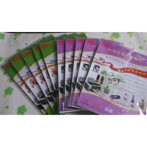 A3 size(50 pieces clear + 50 pieces white),Melamine Transfer printing paper,inkjet water transfer