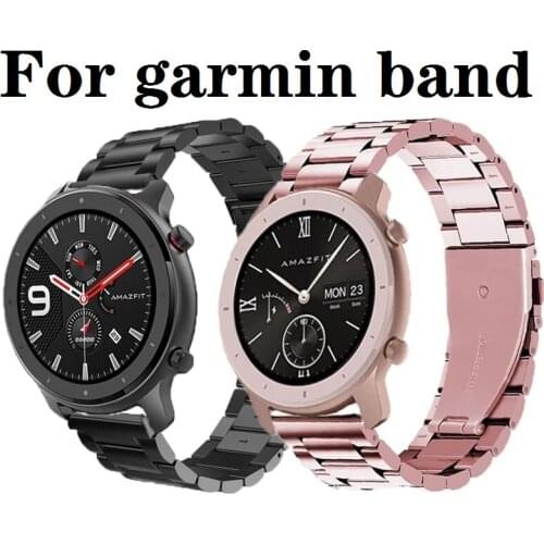 Milanese Stainless Steel Watchband for Garmin Vivomove HR/3/3S/Vivoactive 4/4S/3/Venu/Luxe/Style Quick Release Watch Band Strap