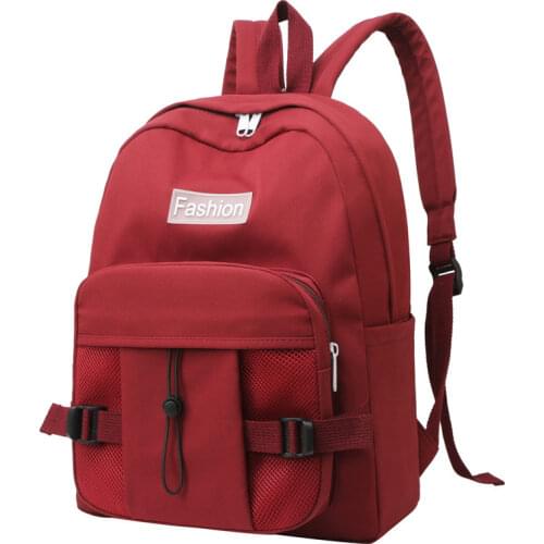 Canvas Red Womens Backpack Bags Ladies Large Capacity School Back Pack Waterproof Backpacks for Teen Womens Sports Backpack