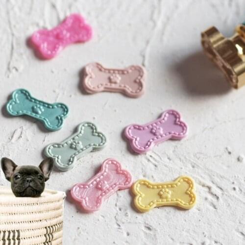 Cute Puppy Bone Wax Stamp Pet Fire Paint Stamp Dog Paw Sealing Wax Stamp cCildrens Day DIY Gift Greeting Card Decoration