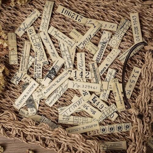 10 Sets 600pcs Vintage European and American bills English phrase stickers DIY scrapbooking base collage gift sealing Decorative