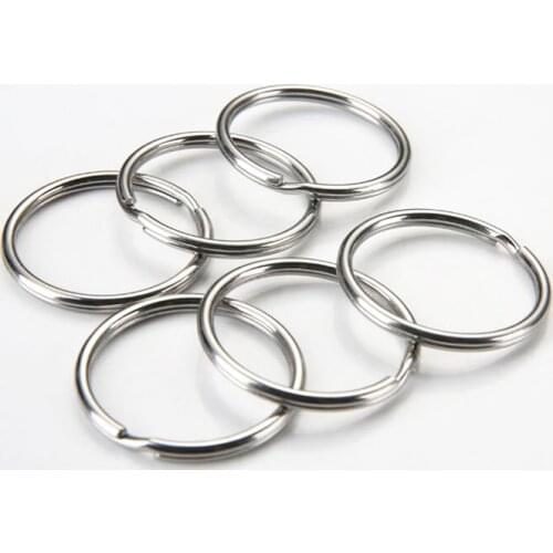 10pcs/lots 25mm Metal Key Holder Split Rings Unisex Best Key Ring Key Chain Key Fob Accessories Environmental Protection