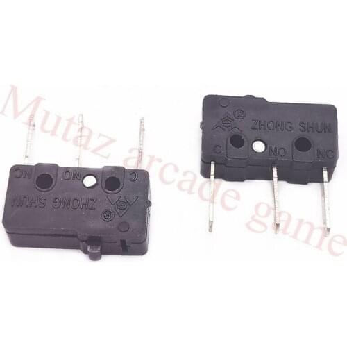 100Pcs/Lot Small Black three terminals Microswitch for 27*27mm Square illuminated push buttons
