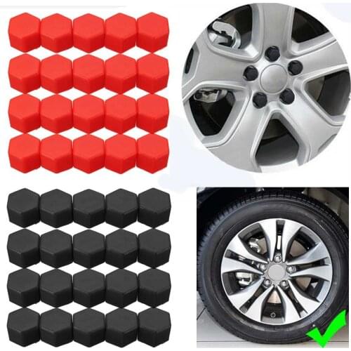 20Pcs For kia Rio K2 Ceed Toyota Corolla 2008 Avensis C-HR RAV4 Mazda 3 6 CX-5 Silicone Car Wheel Hub Screw Valve Caps Cover