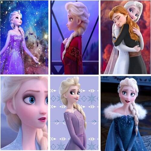 5D DIY Diamond Painting Disney Cartoon "Aisha Princess Series" Square Round Mosaic Diamond Embroidery Home Decoration Gift