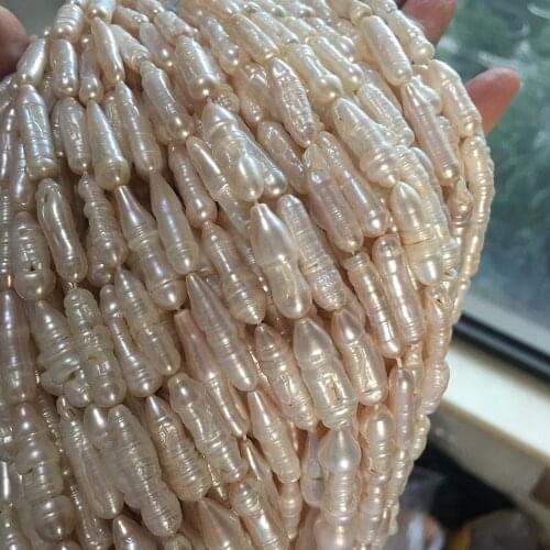 Free shippingpearl beads, 16 inch BIWA freshwater pearl beads,100% nature freshwater pearl IN A+ BAROQUE shape,15-36 mm length