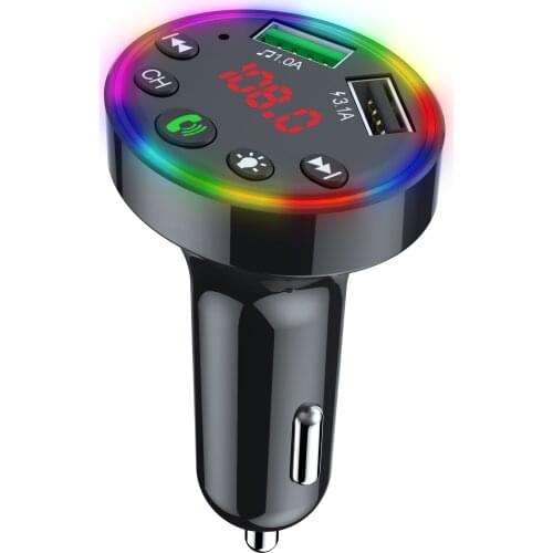 F9 Wireless Bluetooth 5.0 FM Transmitter Hands free Car Kit MP3 Player USB Charger