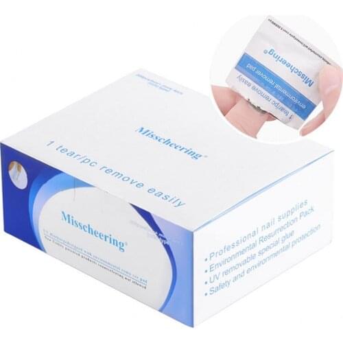 50/100/200 PCS/box Nail Degreaser Gel Polish Removal Lint-Free Napkins For Manicure Cleanser Nails Remover For Gel Polish