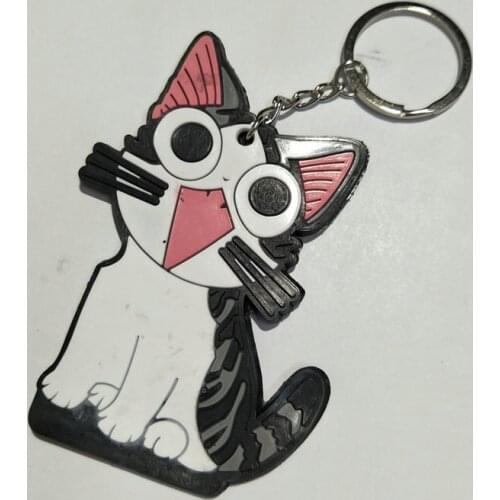 Smile Chis Sweet Home Cats Cartoon Anime Key Chain PVC Figure Keyring Keychain Keyholder Birthday Gift NEW Trinkets