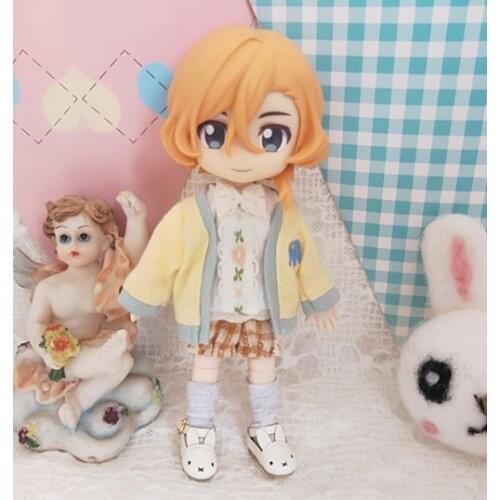 Childrens hand toys 1/12 ob11 doll doll clothes hoodie with big cap available BJD / SD doll accessories ob11doll Sports pants