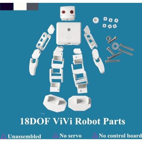 DOIT 18 DOF Humanoid vivi Robot Plen2 plastic frame for Arduino 3D Plen 2 open source diy robotic model kit