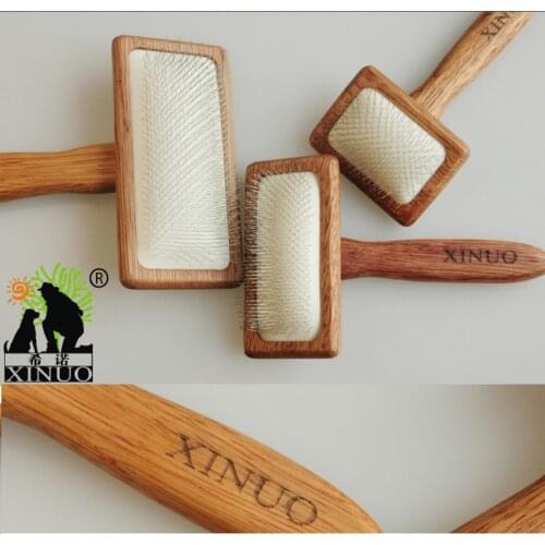 Branded xinuo high qulity Handle Shedding Wooden Pet Dog Cat Hair Brush Fur Grooming Trimmer Comb Tool ZY5ZY6ZY7 PET SPECIAL
