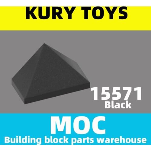 Kury Toys DIY MOC For 15571 100pcs Building block parts For Slope 45 2 x 1 Triple with Bottom Stud Holder For toy brick
