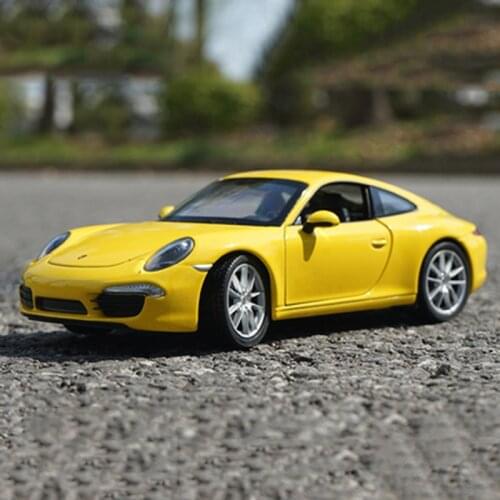 WELLY 1:24 Porsche 911 Carrera S Sports Car Simulation Alloy Car Model Diecast Metal Vehicle Toy Gift Collectible