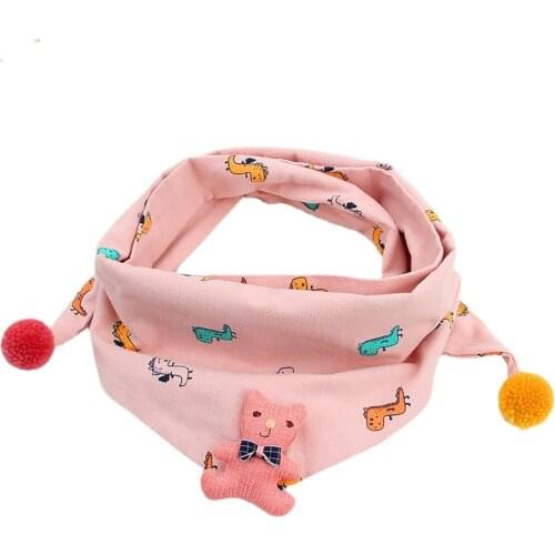 Fashion Children Triangle Scarf Cotton Scarf Autumn Winter Kids Girls Collar Scarf Outdoor Baby Boys Scarf