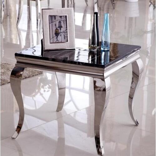 Fashion stainless steel side table small coffee table marble glass side a few sofa side a few corner a few mobile