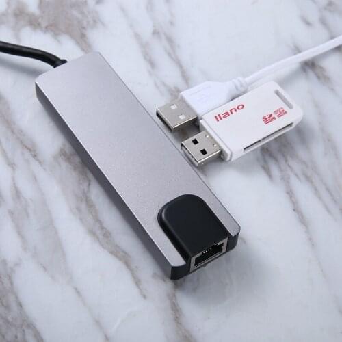 Multi-Ports 5 in 1 Type-C USB Dock Hub Adapter Splitter PD Charging Cable+HDMI-compatible 4K+USB 2.0+Ethernet Network