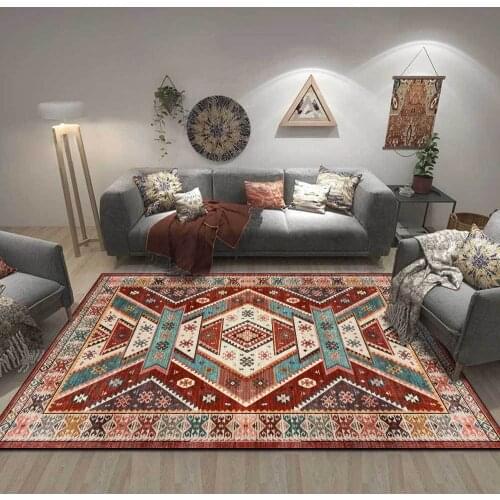 Persian carpet ethnic style large area floor mats 120x160cm area rug living room non-slip carpet bedroom bedside carpet