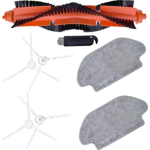 Roller Brush White Brush HEPA Mops for MIJIA STYJ02YM for Viomi V2 V-RVCLM21B Robot Sweeper Accessories Replacement