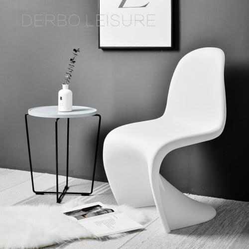 Modern Classic Design Plastic Dining chair S Shape dining room furniture modern design meeting waiting computer study chair 1PC